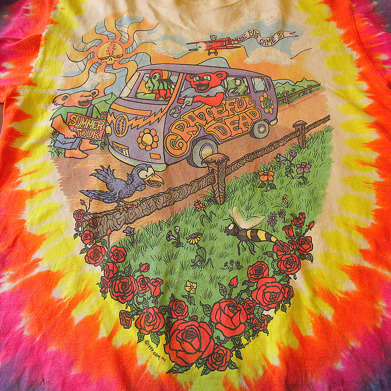 ビンテージ90's○Grateful Deadダンシングベア タイダイTシャツ