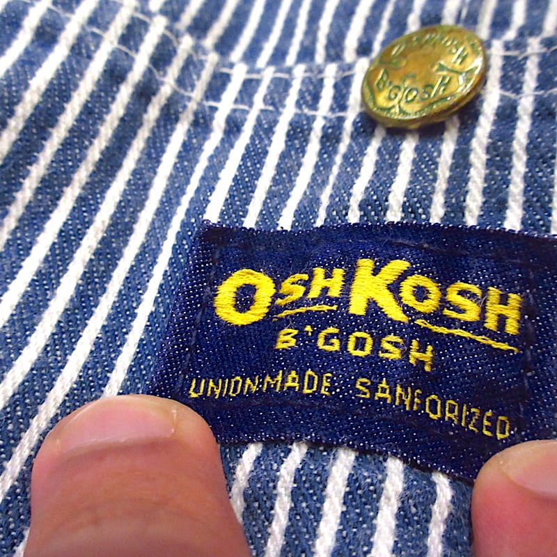 ビンテージ60's70's○OSHKOSHヒッコリーストライプ ビンテージ60's70's○OSHKOSHヒッコリーストライプ