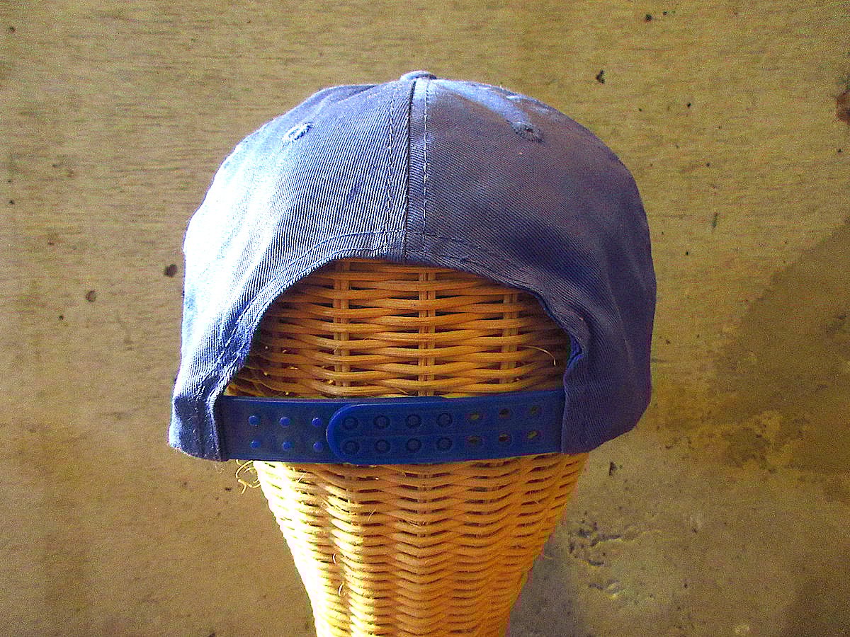 ビンテージ90's○La GRANDE刺繍入りスナップバックキャップ青