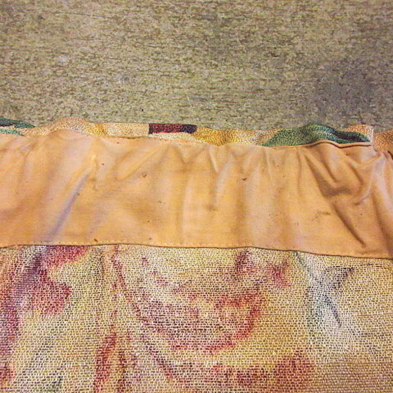 ビンテージ40's○花柄カーテンD○200803s5-fbr雑貨アンティーク