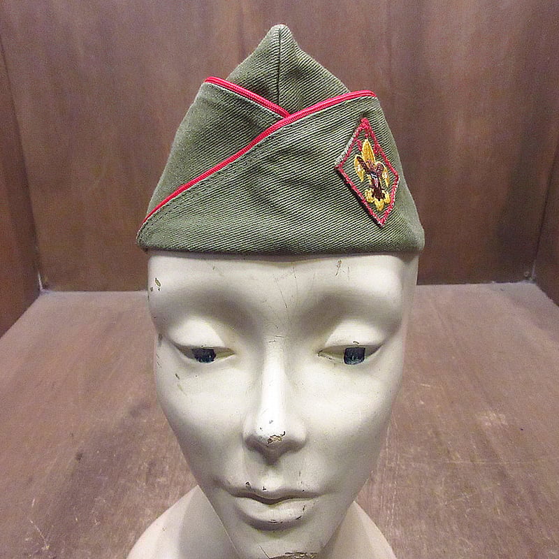 ビンテージ~60's○ボーイスカウトコットンギャリソンキャップ