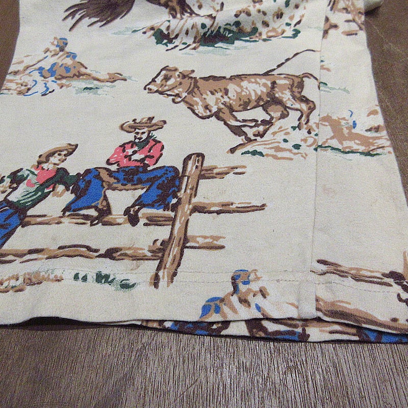 Nick & Noraカウボーイ総柄パジャマパンツ○210325n6-m-pnt-ot-wf古