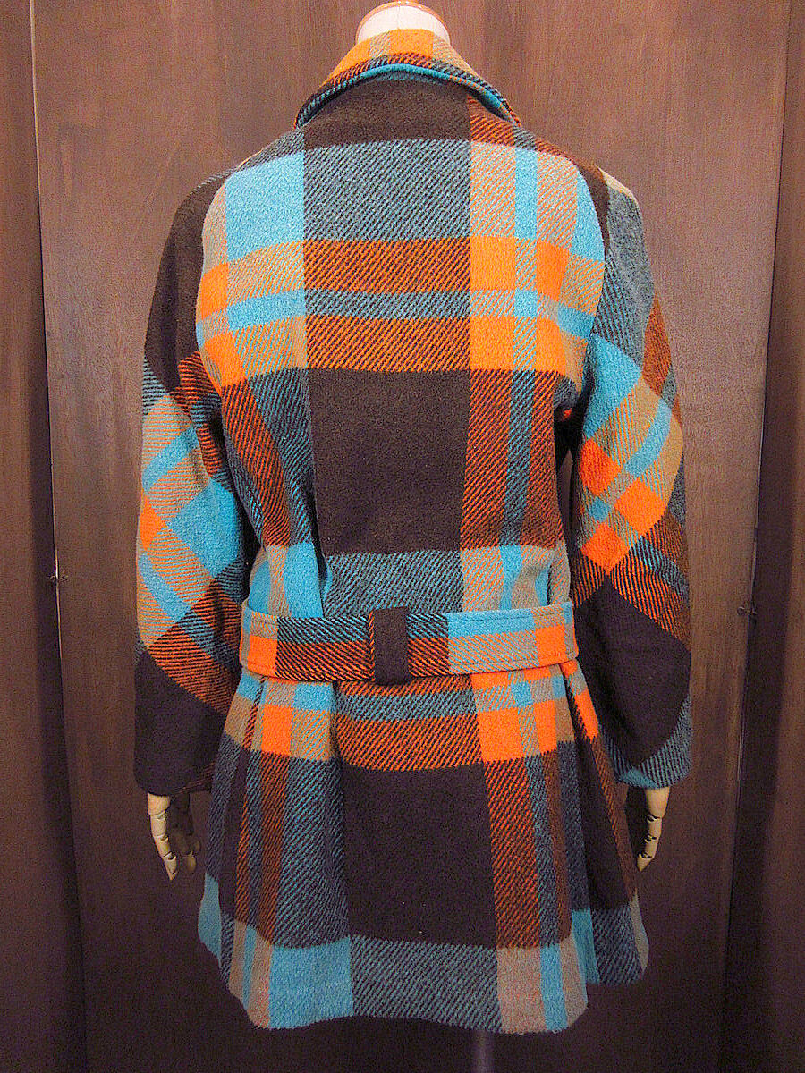 ppp 　60´s ST.CLEMENT ウール チェック コート ppp 60´s ST.CLEMENT ウール チェック コート チェックウール