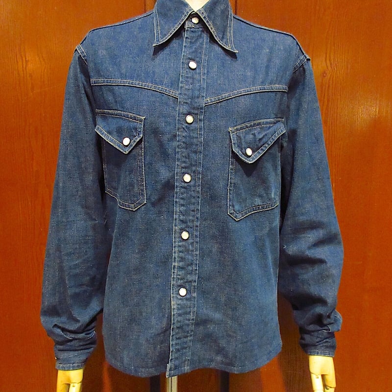 ビンテージ50's○Levi'sショートホーンデニムウエスタンシャツ ビンテージ50's○Levi'sショートホーンデニムウエスタンシャツ