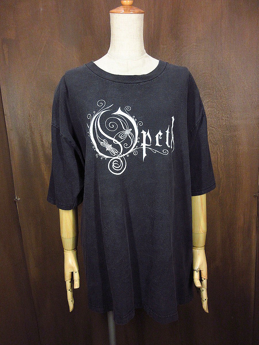 1980s ドイツ製　ビンテージ　フリルシャツ　オーバーサイズ　黒　コットン ビンテージ2000's○OpethプリントTシャツ黒size XL○240725j3-m