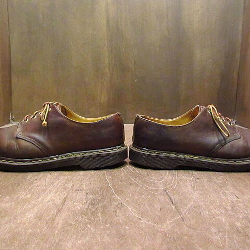 MADE IN ENGLAND○Dr.Martens 4ホールシューズ茶9○201124n3-