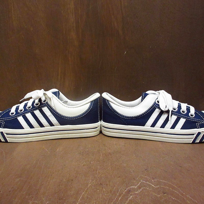 ビンテージ70's○DEADSTOCK MADE IN U.S.A. 4本ラインキャンバススニ