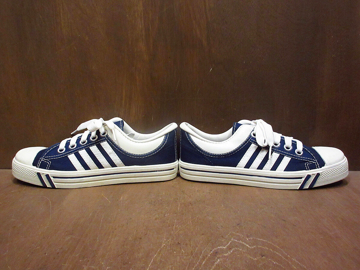 ビンテージ70's○DEADSTOCK MADE IN U.S.A. 4本ラインキャンバススニ