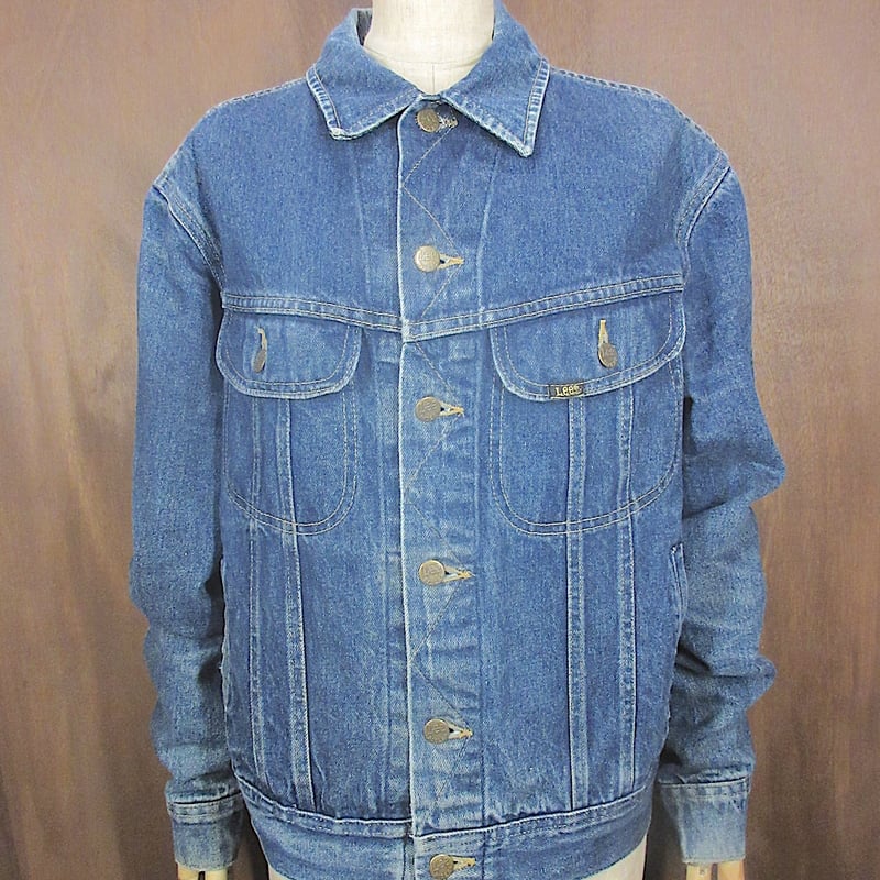 ビンテージ80's○Lee 220デニムジャケットsize 42 LONG○260401z3-