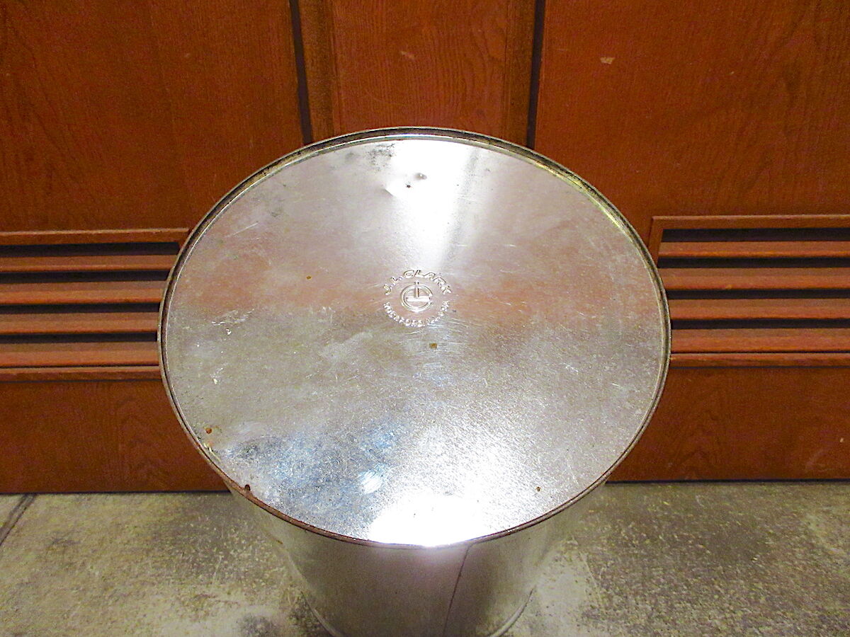 ビンテージ70's○7UPトラッシュ缶○211025r9-otclctゴミ箱インテリア