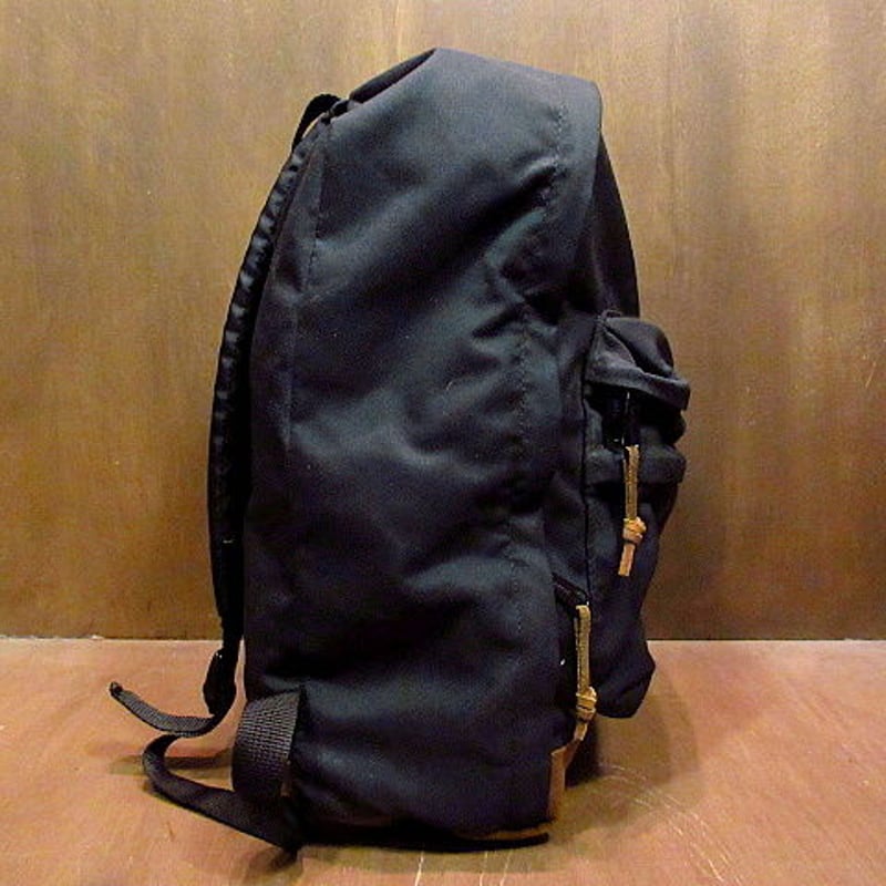 EASTPAK リュック・バックパック ボトムレザー ブラック 90s USA製 EASTPAKイーストパック ボトムレザー リュックサック