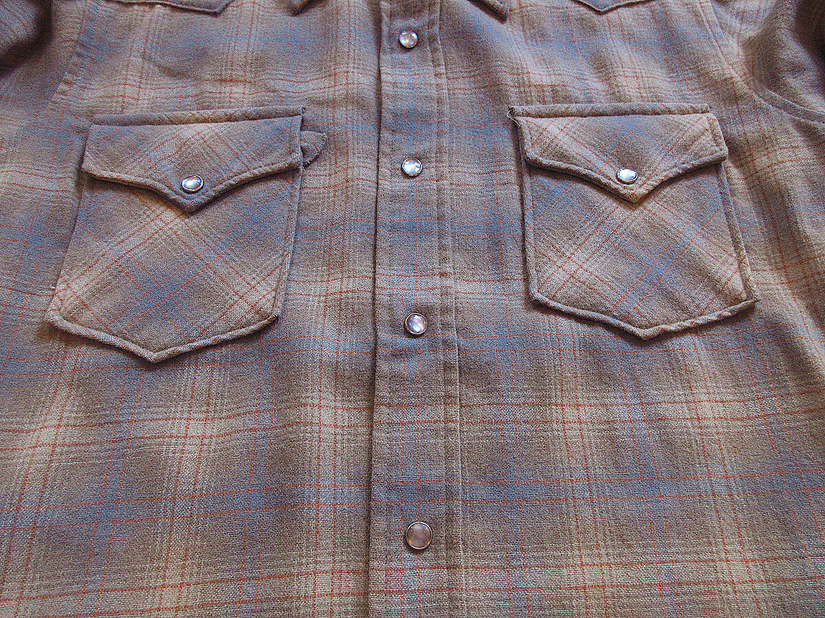 PENDELTON ウエスタンシャツ ウールシャツ ヴィンテージ 古着 70s 70's PENDLETON Wool Western Shirt USA製 SIZE M 70年代 ペン