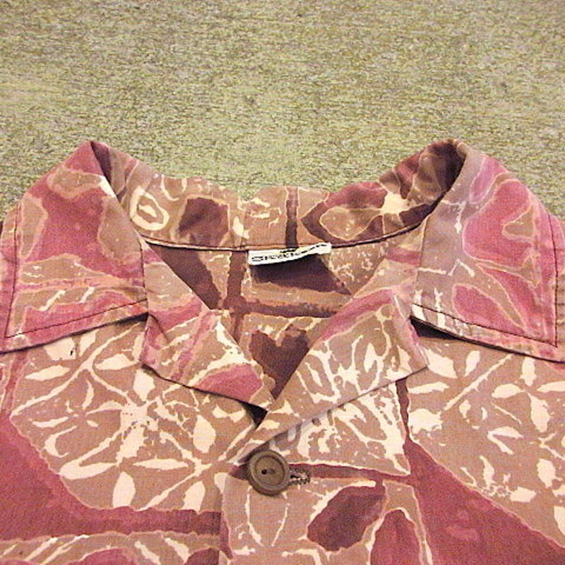 alfred Shaheen アロハシャツ 半袖 ピンク