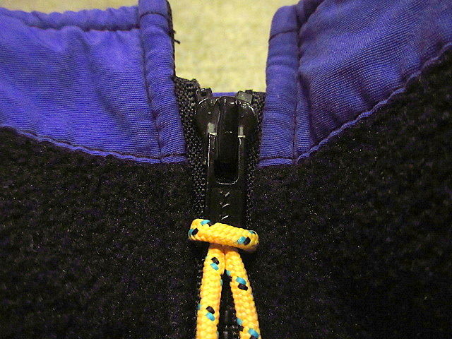 ビンテージ90's○ragged mountainフリースジャケット黒×紫size M○200...