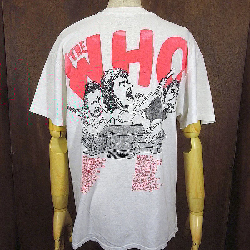 美品◎\"82 ピンテージ THO WHOザ フー 北米ツアーT パキ綿 S相応◎ 美品◎ 82 ピンテージ THO WHOザ フー 北米ツアーT パキ綿 S相応