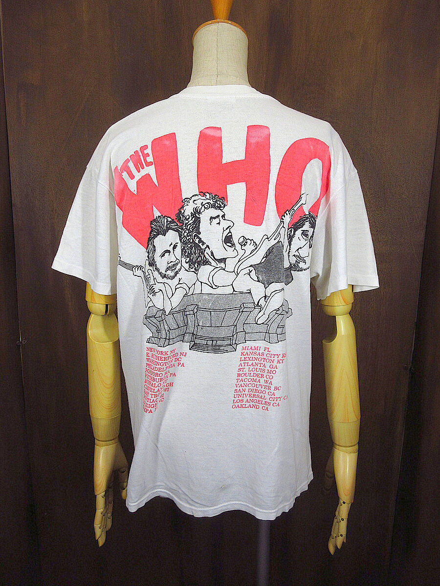 ビンテージ80's○THE WHO 25th Anniversary Tour両面プリントTシ
