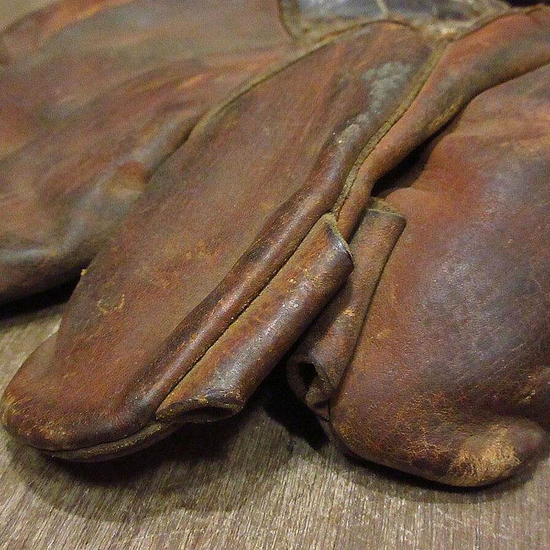 アンティークヴィンテージベースボールレザー グローブ玉