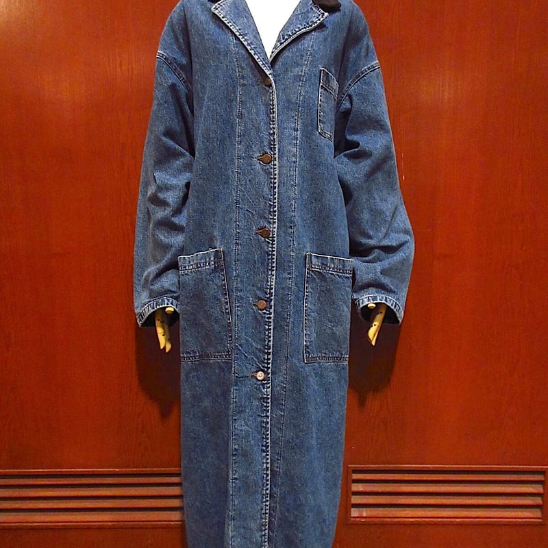 ビンテージ90's○Leeレディースデニムロングコートsize L○221018c1-w