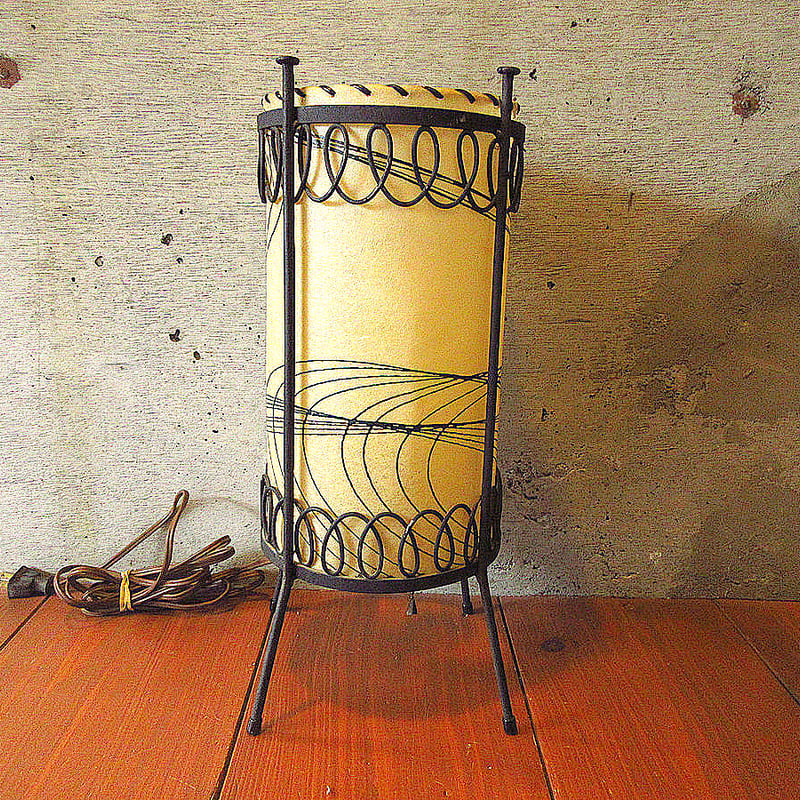 ビンテージ50's○アイアンフレームフロアライト○240913k8-lmp