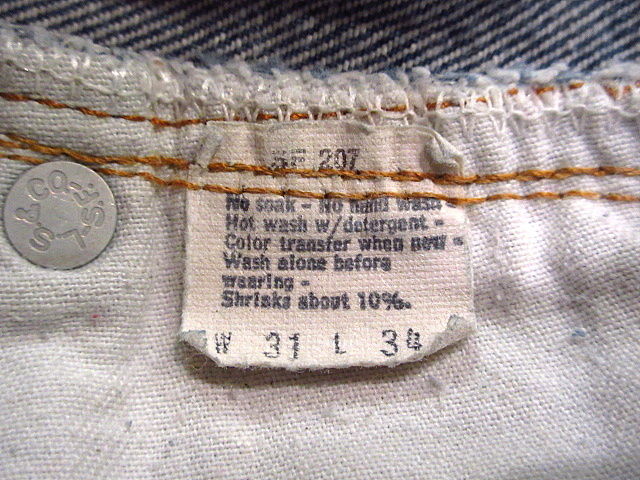 ビンテージ80's○Levi's 501赤耳W31 L34○200625n2-m-pnt-jn