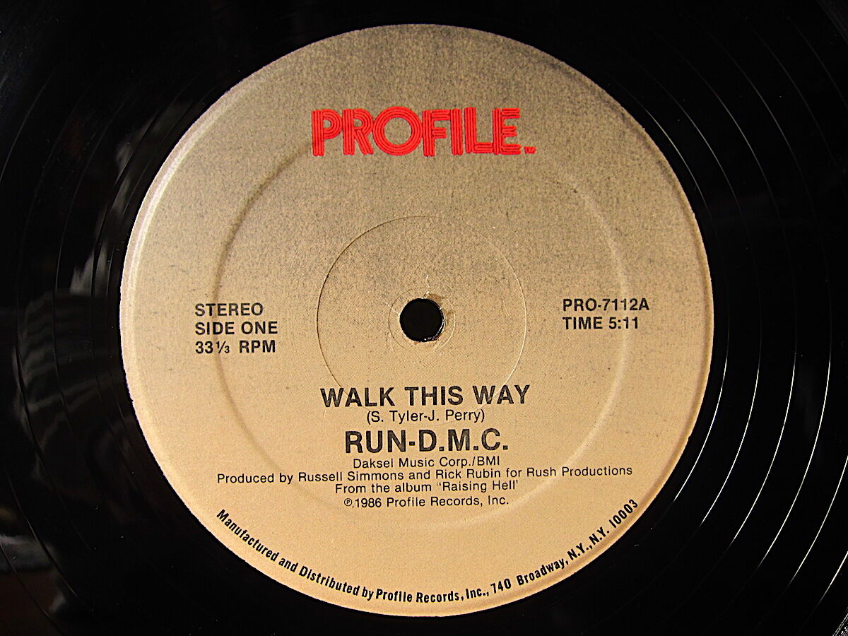 RUN D.M.C.○WALK THIS WAYシュリンク付きPROFILE RECORDS