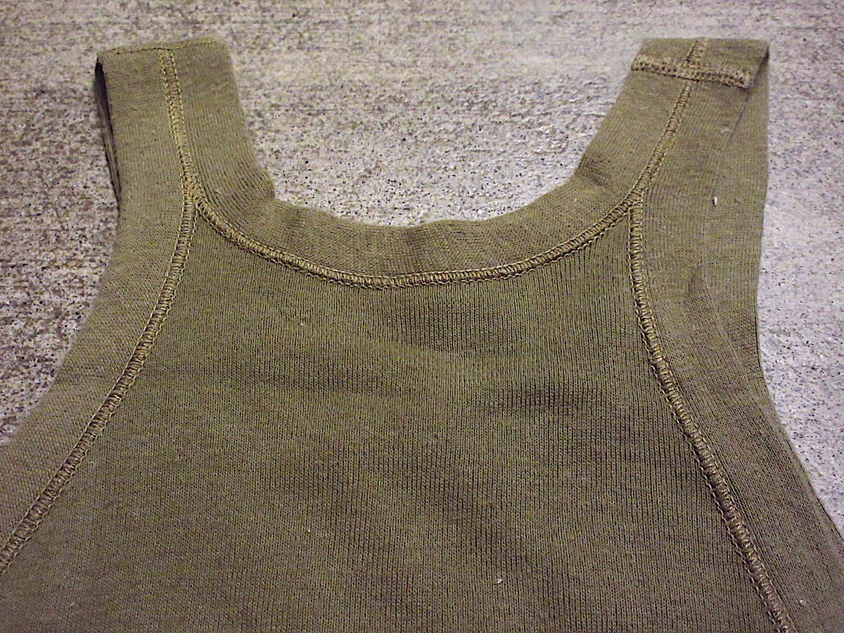 ビンテージ40's○DEADSTOCK U.S.ARMYコットンタンクトップ