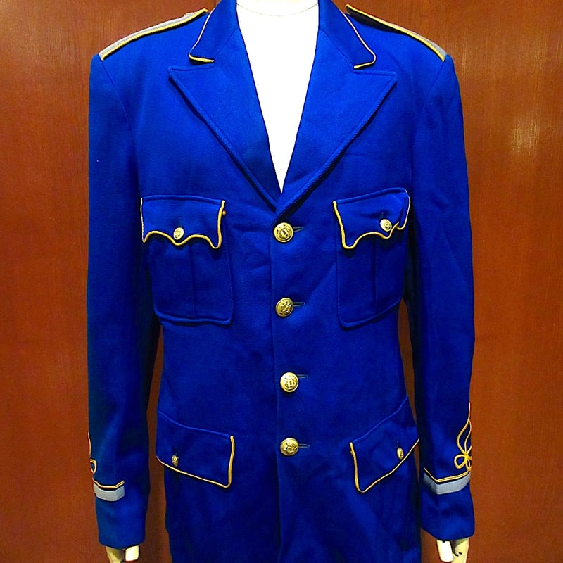 ビンテージ40's50's○マーチングバンドユニフォームジャケット青