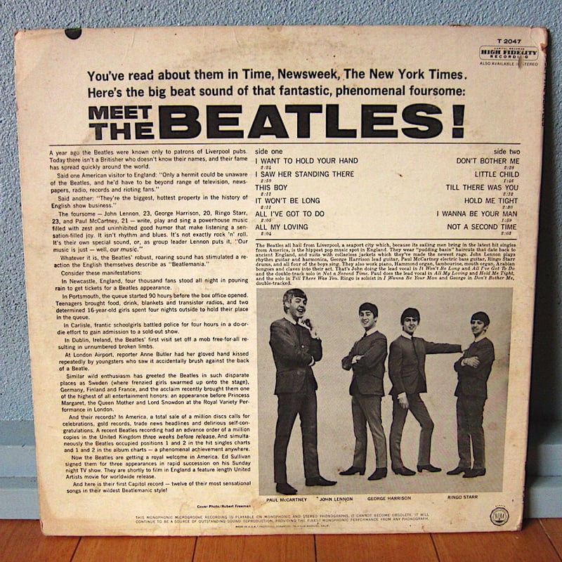 THE BEATLES○MEET THE BEATLES! Capitol RECORDS T