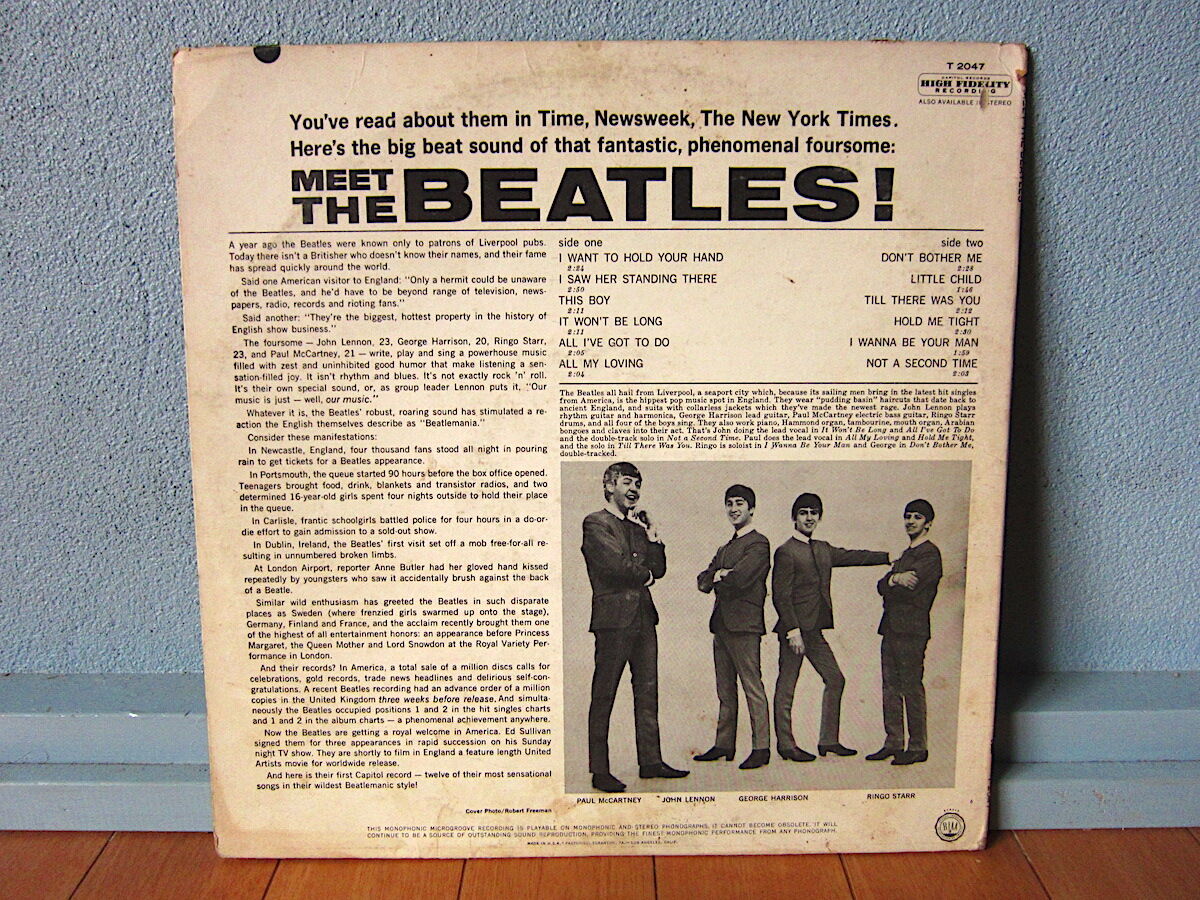 THE BEATLES○MEET THE BEATLES! Capitol RECORDS T