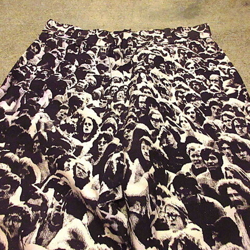 ビンテージ70's○WOODSTOCK総柄フレアパンツW75cm○200921f6-m-pnt