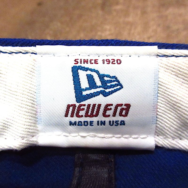 ビンテージ○New Era NYM刺繍入りウールキャップネイビーsize7 4