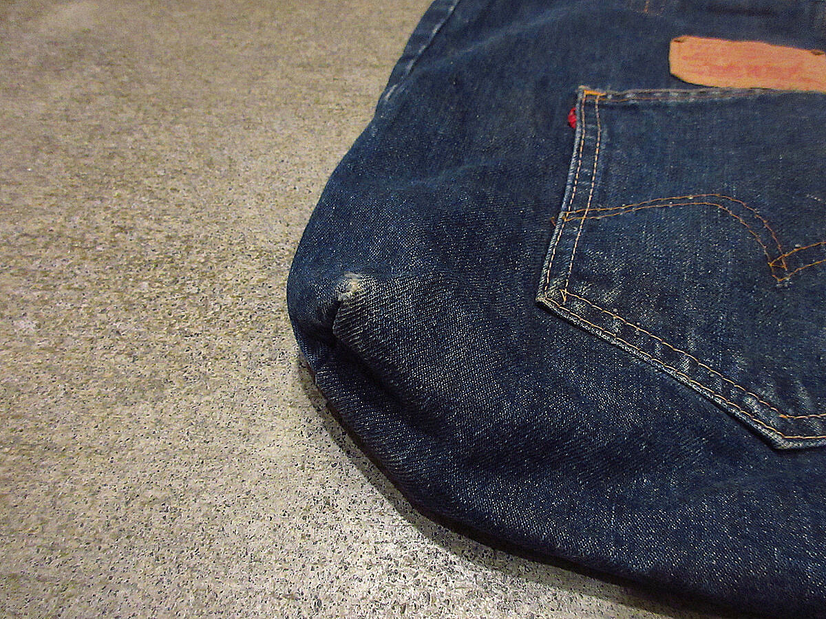 ビンテージ60's70's○Levi's 501 BIG Eデニムトートバッグ ビンテージ60's70's○Levi's 501 BIG Eデニムトートバッグ