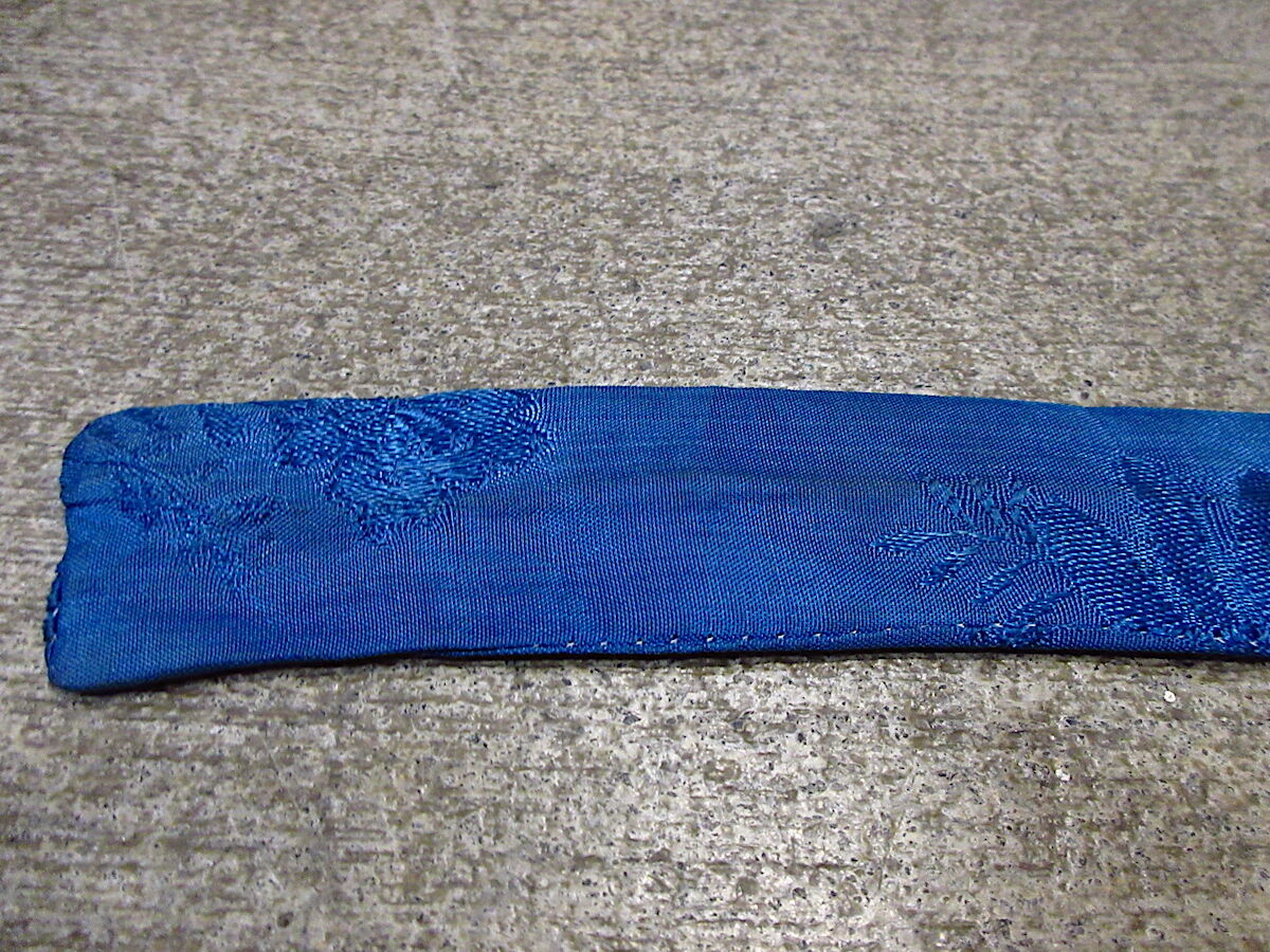 ビンテージ40's○花刺繍サテンガウン青○220621c1-w-gwn 1940s
