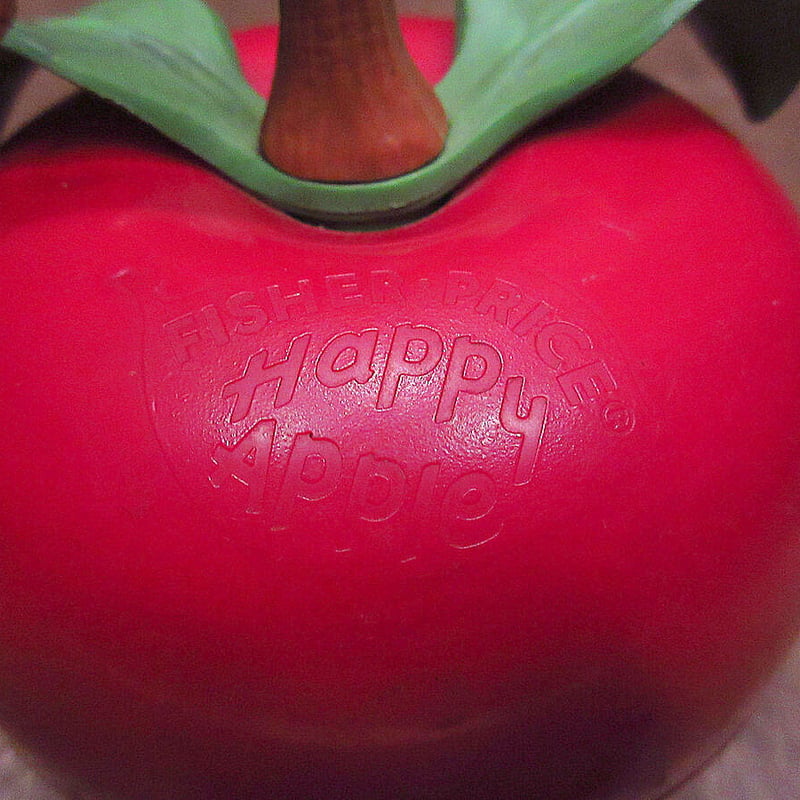 ビンテージ70's○FISHER PRICE Happy Apple○1970sフィッシャープ