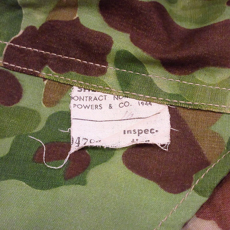 ビンテージ40's○DEADSTOCK USMC フロッグスキンカモシェルター ビンテージ40's○DEADSTOCK USMC フロッグスキンカモシェルター