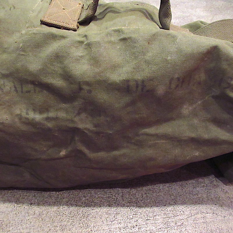 ビンテージ USMC キャンバス ダッフルバッグ 米軍 ミリタリー ステンシル ビンテージ50's○ステンシル入りミリタリーキャンバスダッフル