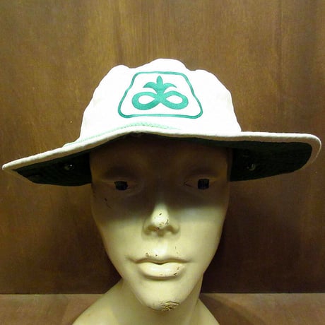 ビンテージ80's●K-Products コットンサファリハット白●210424n6-m-ht-ot USA製米国製帽子ファッション小物