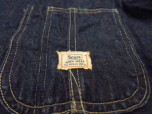 R*様 Sears ブランケットカバーオール ビンテージ60's○Sears裏地ブランケットデニムカバーオール○201207f7
