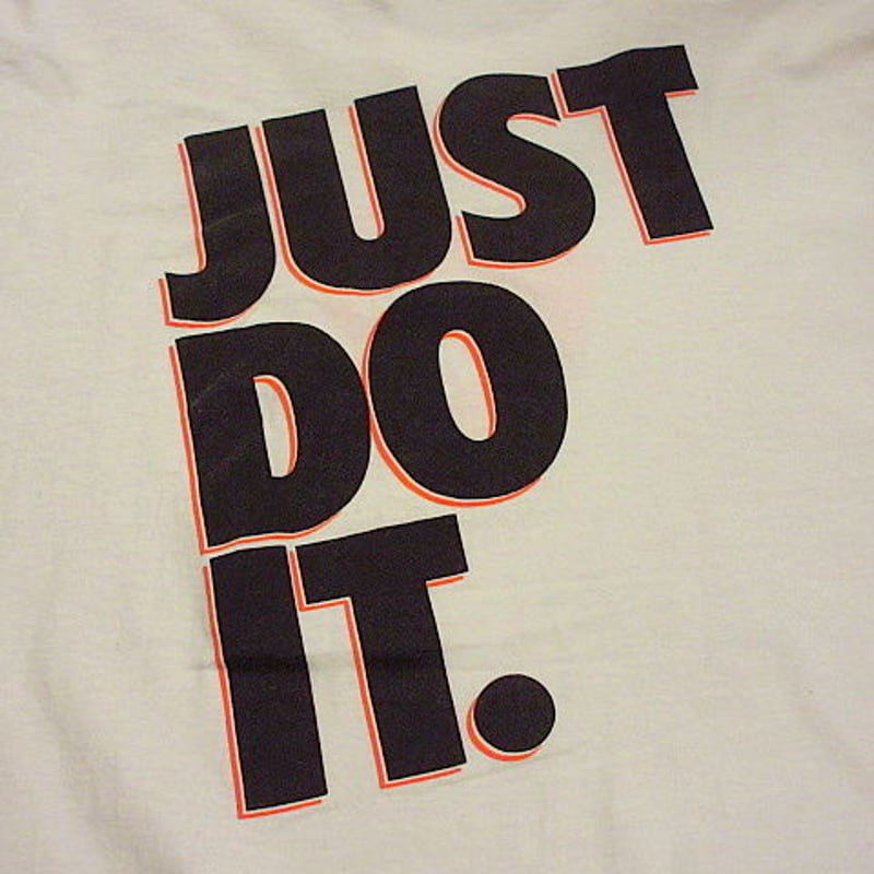 ビンテージ90's○NIKE JUST DO IT プリントTシャツ白 Size XL