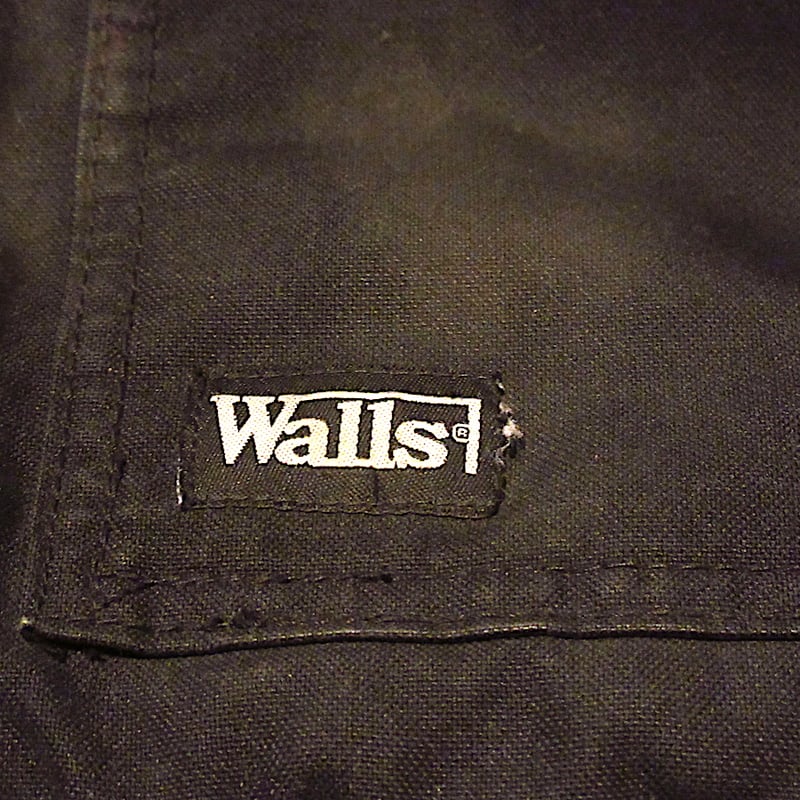 ビンテージ○Wallsフード付き中綿ジャケット黒○260127j7-m-jk-nyl古着 