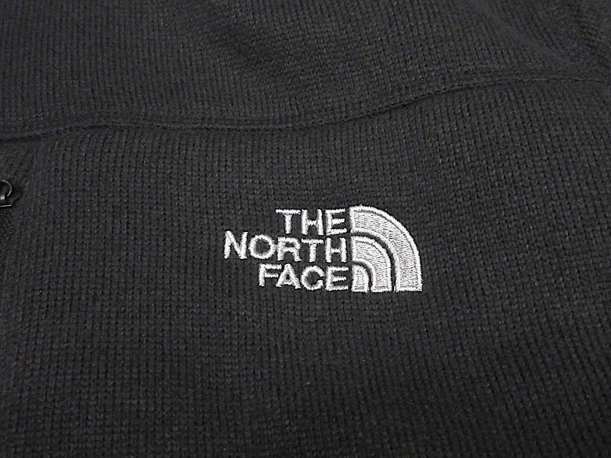 THE NORTH FACE○刺繍入りフリースジャケット黒size XL○250509z4-m