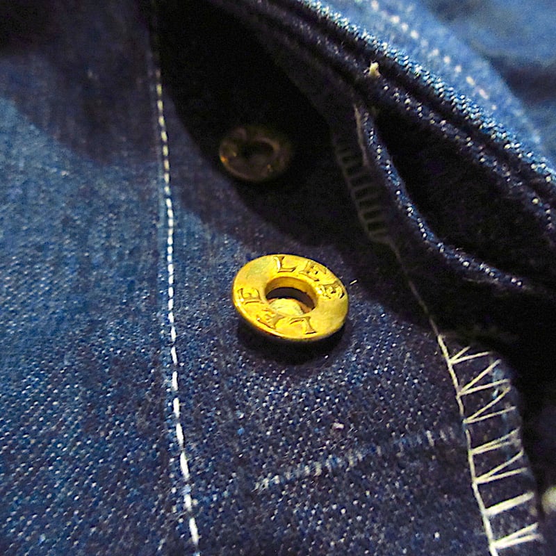 ビンテージ40's○Leeハウスマークデニムオーバーオール○250602m8-m