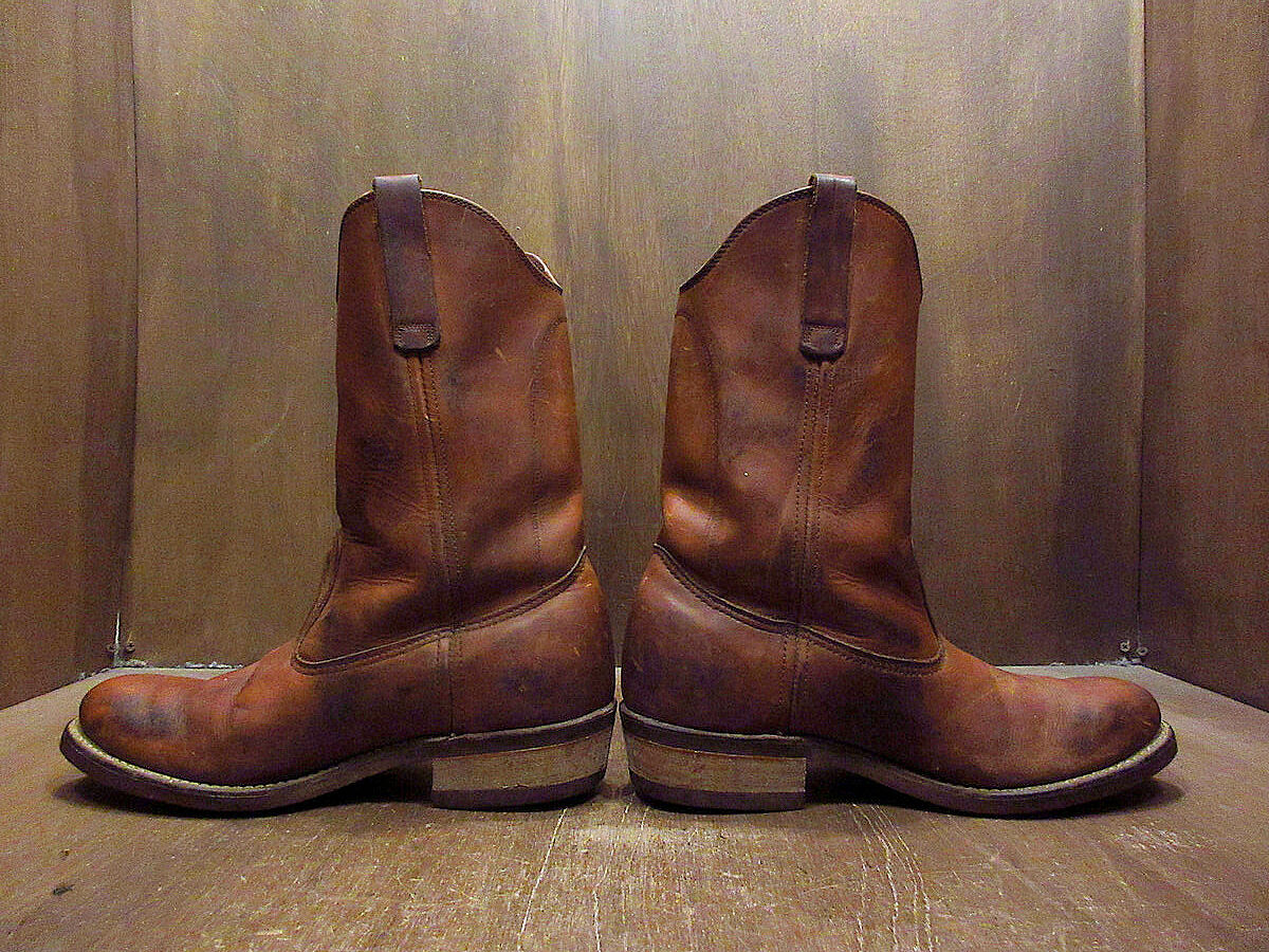 ビンテージ60's70's○RED WINGプリント羽根タグペコスブーツsize 8 1/2