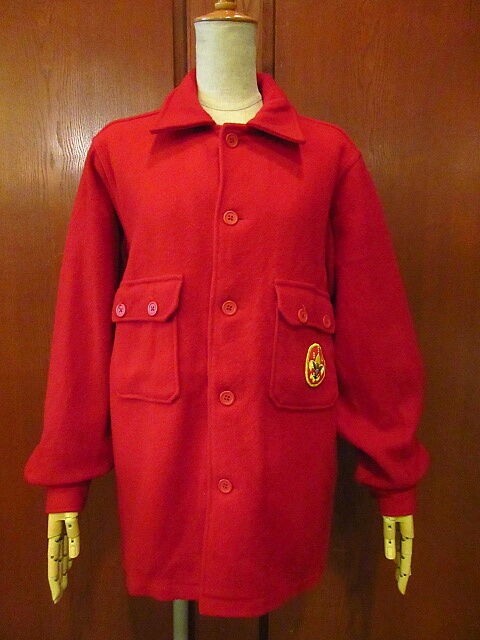 ビンテージ70's○BOY SCOUTS OF AMERICAウールシャツジャケット赤size...