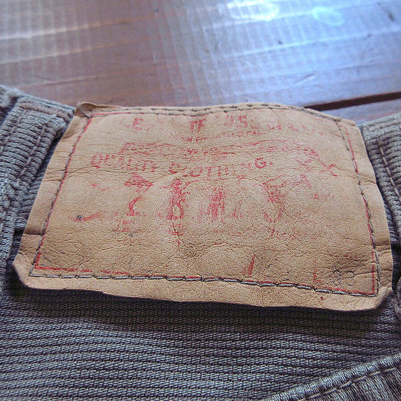 ビンテージ-60's○Levi's 911K BIG Eコットンピケパンツ実寸W80cm○23