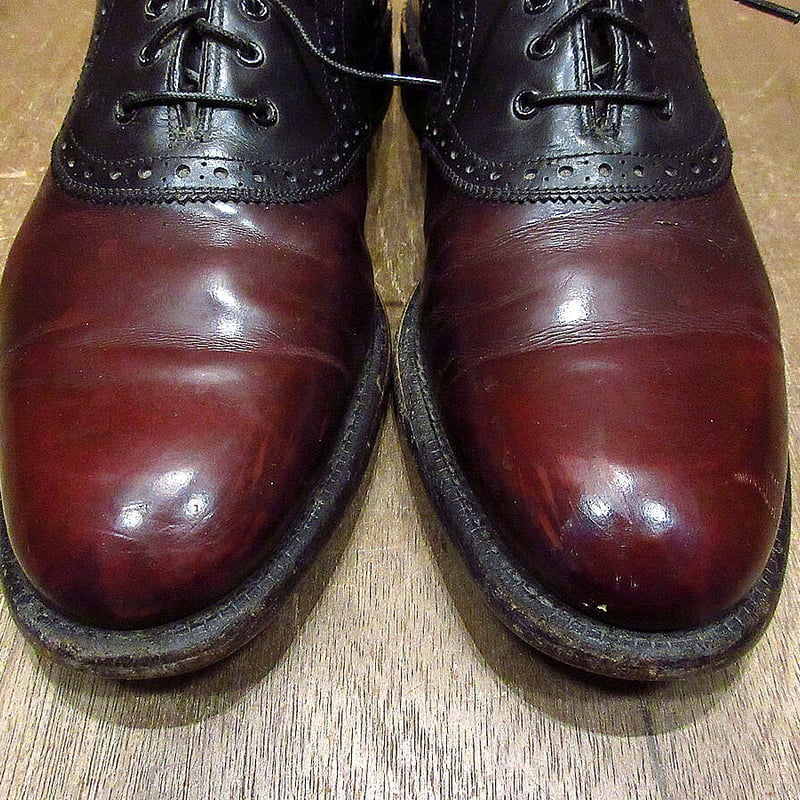 ビンテージ○Johnston ＆ Murphy ARISTOCRAFTツートーンサドルシューズ