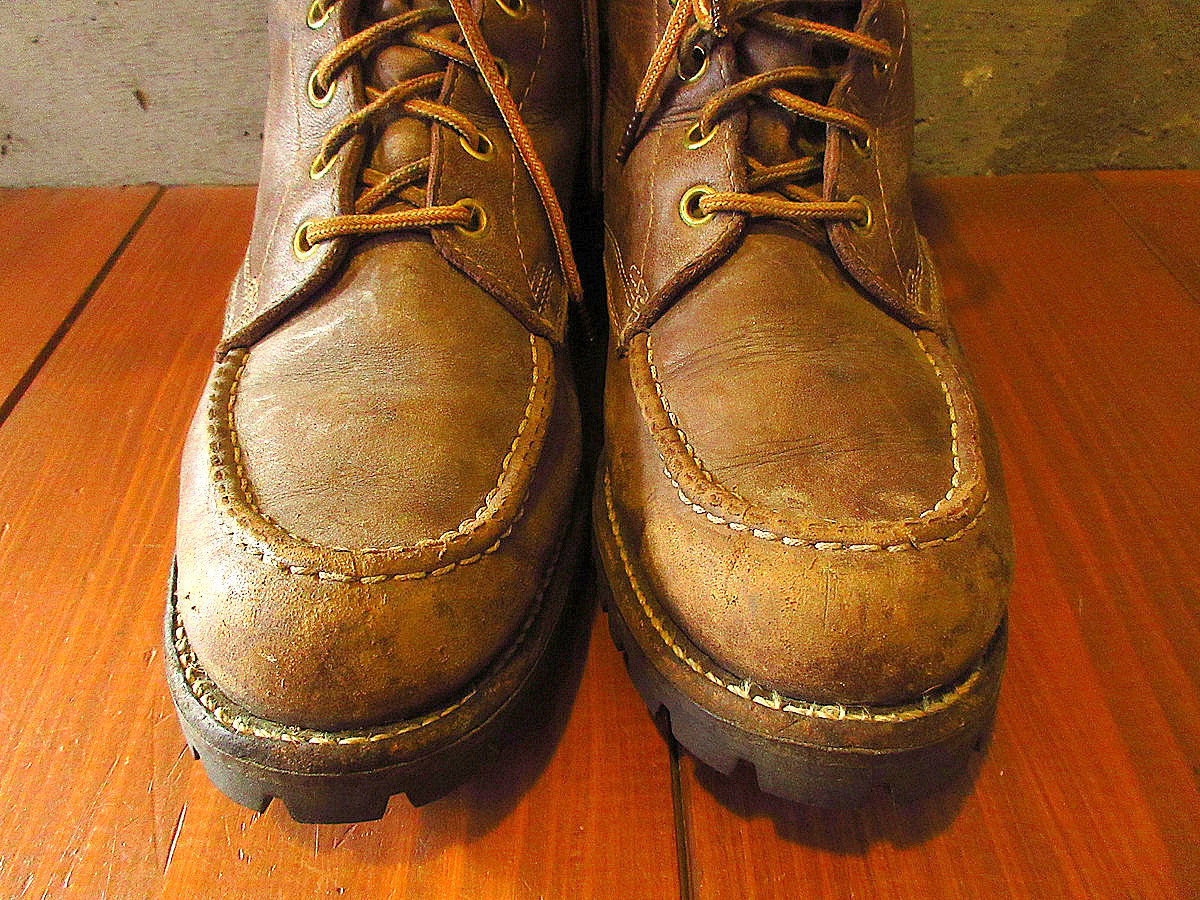 ビンテージ50's○Searsレザーワークブーツ焦げ茶size 8 1/2 E○240213k