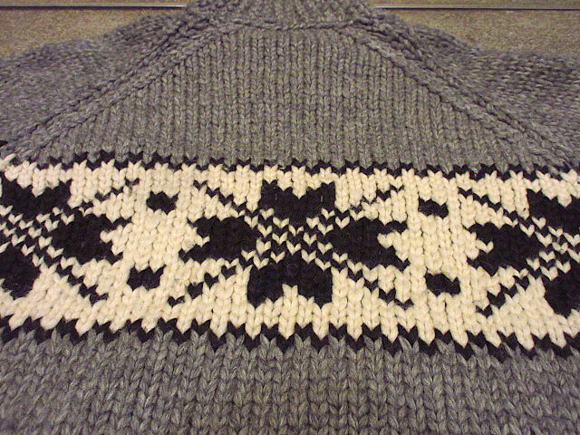 ビンテージ70's80's○ノルディックジップアップカウチンセーター