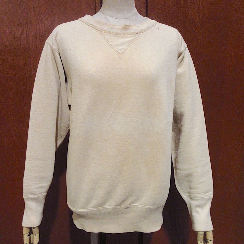 ビンテージ40's○U.S.NAVY ? 両Vコットンスウェット○220107r3-m-sws