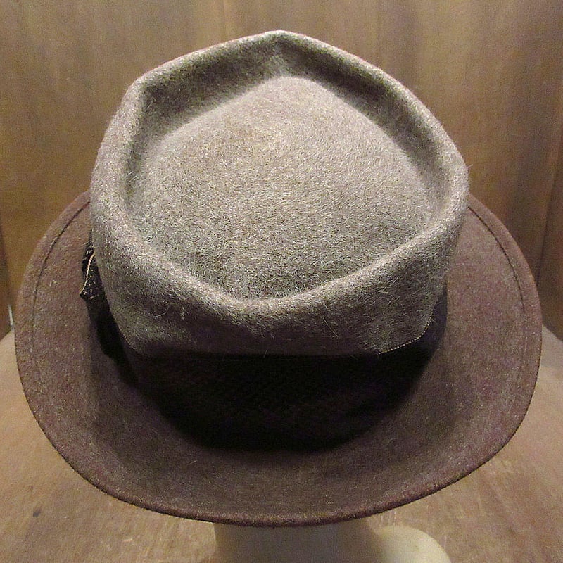 ビンテージ50's60's○STETSONツートンポークパイハット ビンテージ50's60's○STETSONツートンポークパイハット